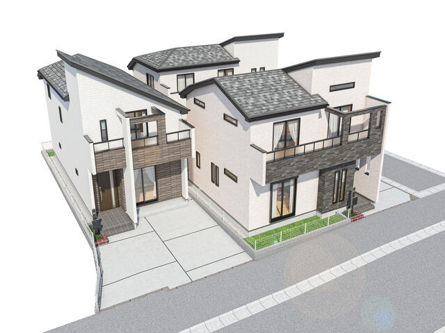 市川市東菅野１丁目２０５０番の外観パース