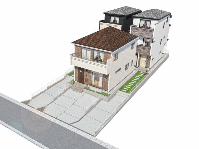 市川市原木３丁目８５２番の外観パース