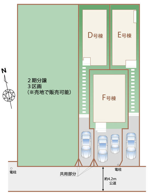 市川市原木３丁目８５２番の区画図