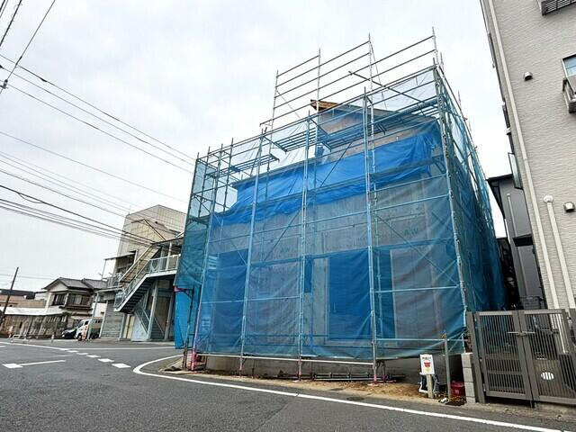 市川市田尻５丁目６０３番の前面道路含む現地写真|南側からの撮影