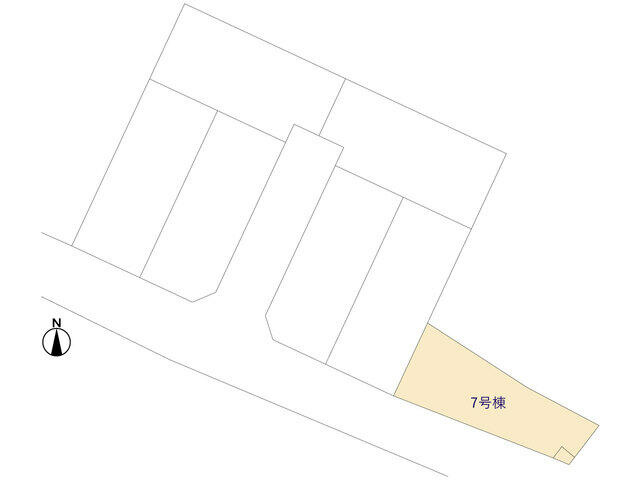 ４３７３市川市曽谷１６期７棟の区画図