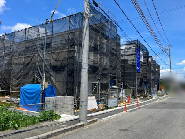 ブルーミングガーデン　市川市下貝塚３丁目３棟／１期２号棟の前面道路含む現地写真|★販売現地★2026.7.19撮影