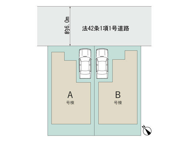 船橋市三山４丁目３２５番の区画図