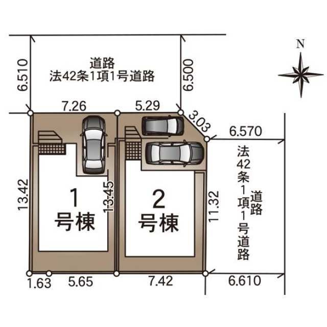 船橋市三山　第２４の区画図