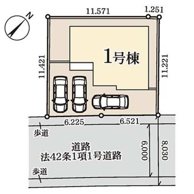 みやぎ台２丁目の区画図