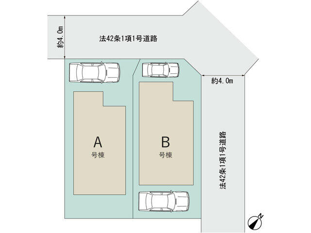 船橋市南三咲２丁目４１１番２６５の区画図