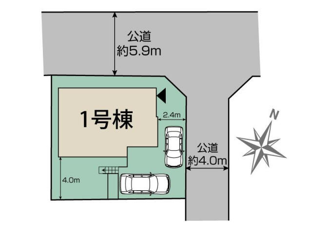 ブルーミングガーデン　船橋市松が丘２丁目１棟／１期１号棟の区画図|船橋市松が丘2丁目1棟区画図