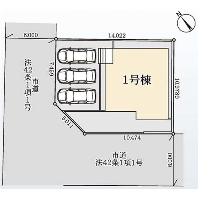 前原東６丁目第３の区画図