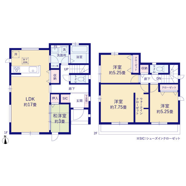 ４２７３船橋市二和東１１期１３棟の間取り