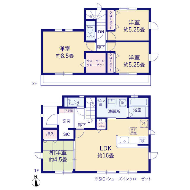 ４２７３船橋市二和東１１期１３棟の間取り