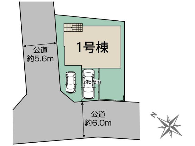 ブルーミングガーデン　船橋市飯山満町３丁目１棟／１期１号棟の区画図|船橋市飯山満町3丁目1棟区画図