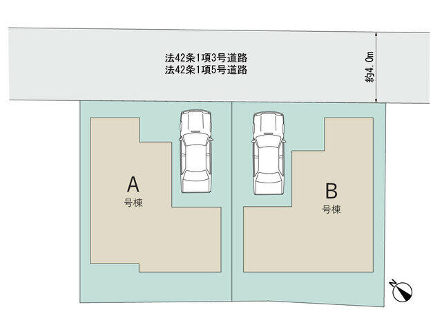船橋市田喜野井５丁目９５５番の区画図
