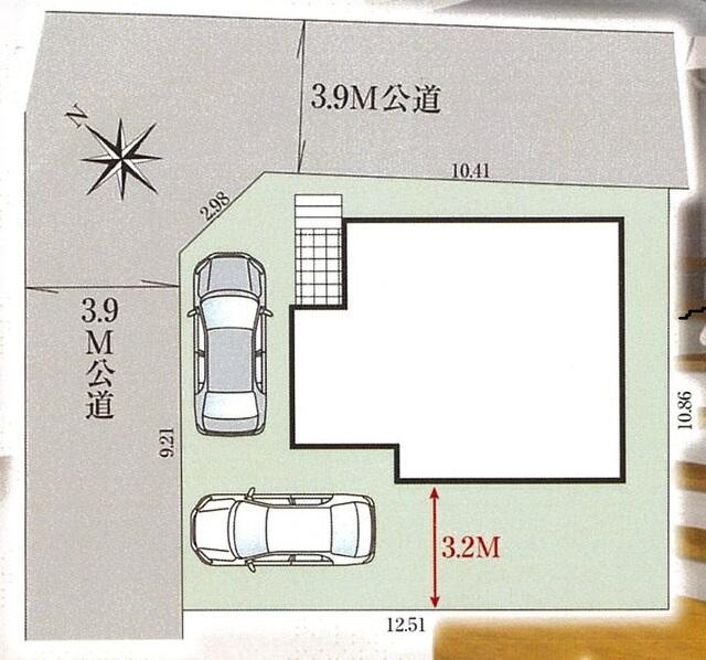 ４３１５船橋市高根台７期１棟の区画図
