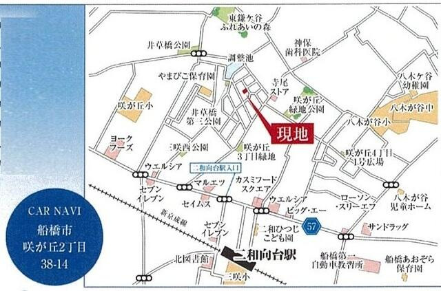 ４３１５船橋市咲が丘２４期３棟の地図