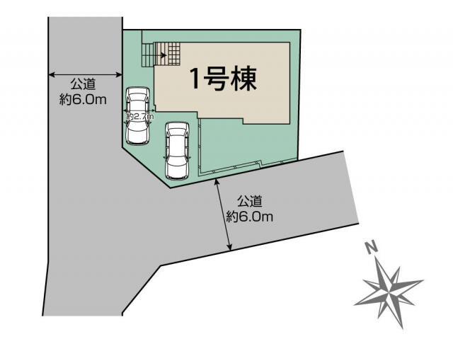 ブルーミングガーデン　船橋市古和釜町１棟／１期１号棟の区画図|船橋市古和釜町1棟区画図