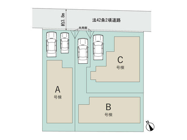 松戸市胡録台２５３番の区画図