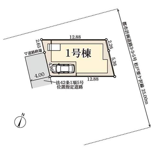 栗ケ沢の区画図