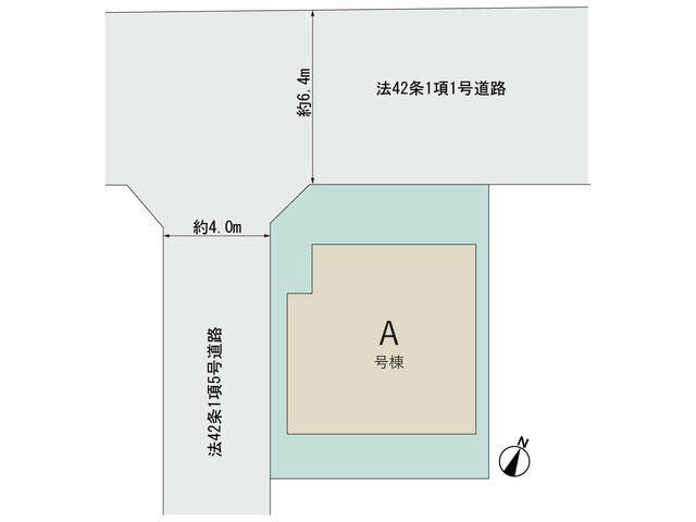松戸市上本郷１４７５番の区画図