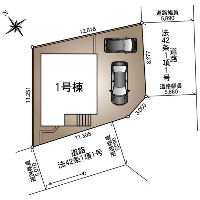 船橋市大穴南　第１４の区画図