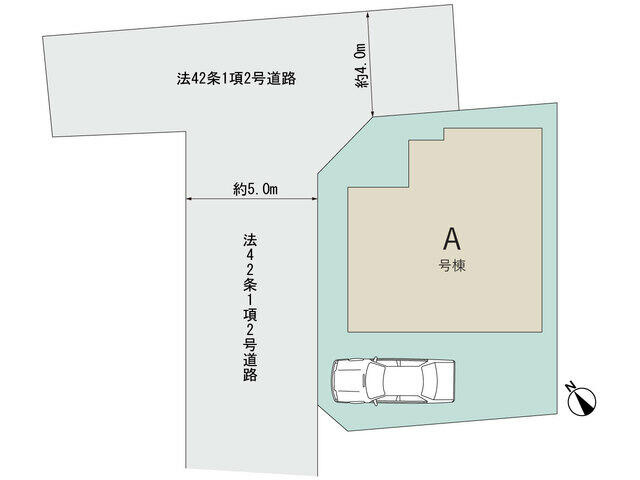 松戸市五香４丁目３０番の区画図