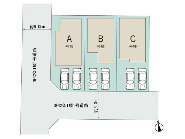 松戸市西馬橋４丁目２３０番の区画図