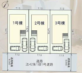松戸市六高台　第１２の区画図