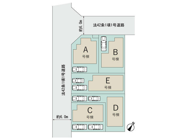 松戸市六高台４丁目７０番の区画図