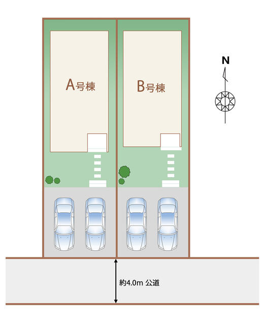 松戸市三矢小台５丁目９番の区画図