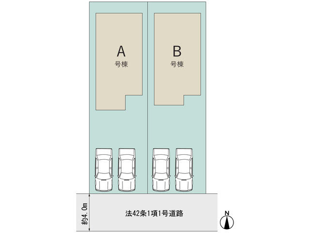 松戸市三矢小台５丁目９番の区画図