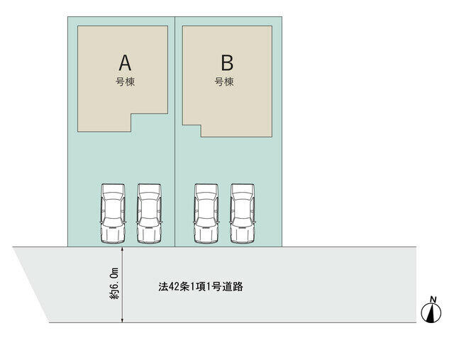 松戸市常盤平６丁目１８番の区画図