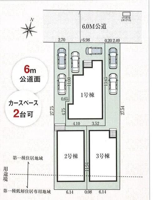 ４３１５松戸市常盤平１２期３棟の区画図