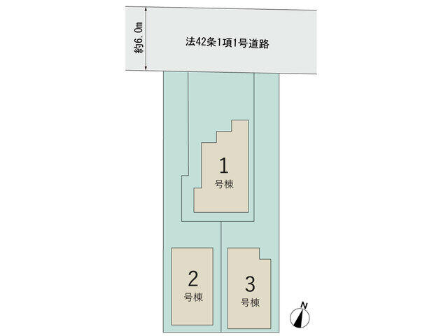４３１５松戸市常盤平１２期３棟の区画図