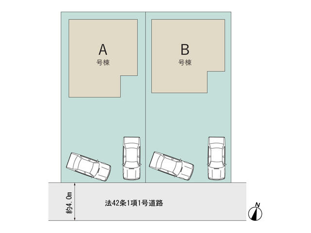 流山市江戸川台東４丁目１６１番の区画図