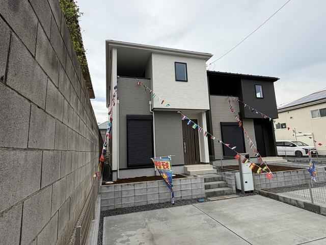 柏大津ケ丘１丁目　第３期の前面道路含む現地写真