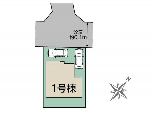 ブルーミングガーデン　柏市南逆井６丁目１棟／１期１号棟の区画図|柏市南逆井6丁目1棟区画図