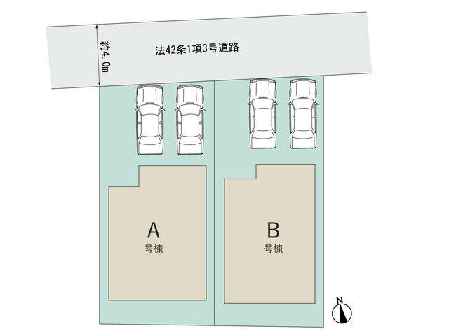 東道野辺５丁目７０９番の区画図