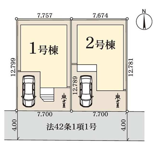 南柏駅第２の区画図