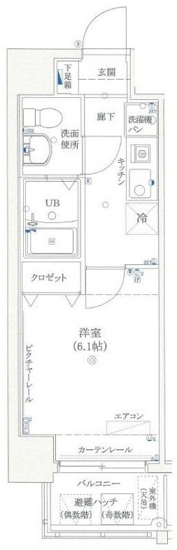 リクレイシア八丁畷の間取り|間取りです。