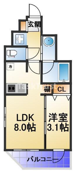 【間取り】 | ランティエ御幣島