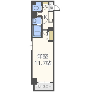 ミモサ中津の間取り|ミモサ中津　開放感のある間取り