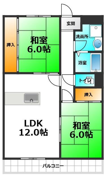 ローズヴィラの間取り