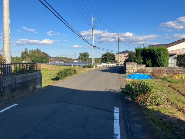 売地　水戸市開江町の前面道路含む現地写真|南側道路幅員5.8ｍ