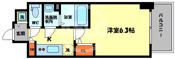 エスリード難波セントラルの間取り|エスリード難波セントラル　間取り