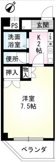 村野旭が丘ビルの間取り