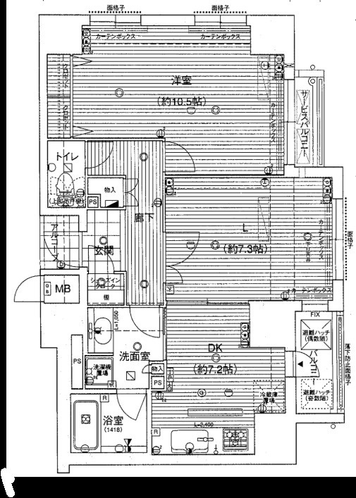 ベレッツァ南堀江の間取り