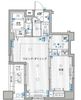 【間取り】 | パークウェル浅草弐番館 | 間取りです。