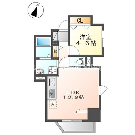 多摩市鶴牧１丁目の賃貸マンションの間取り