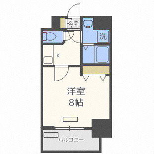 プレサンス梅田の間取り|プレサンス梅田　開放感ある間取り