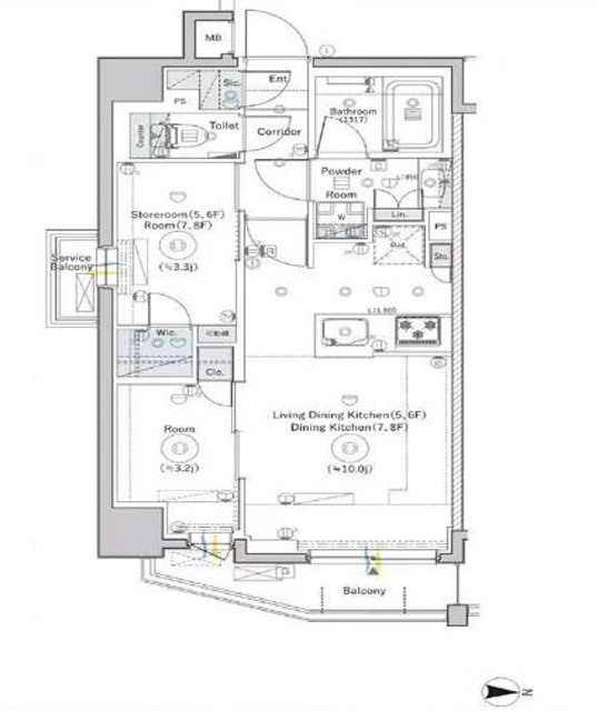 シーフォルム高田馬場２の間取り