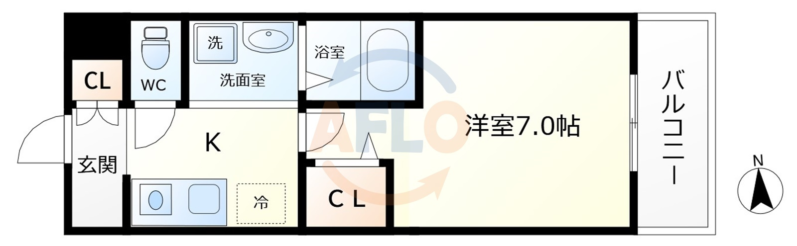 嵜本レジデンス福島の間取り|嵜本レジデンス福島　間取り